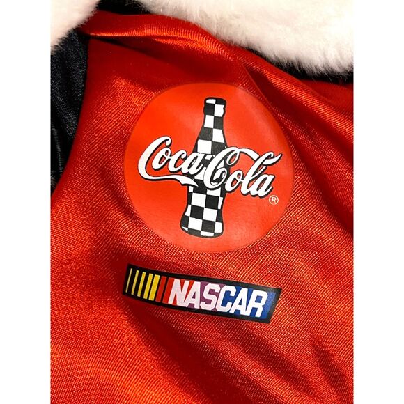 Coca-Cola NASCAR Dale Earnhardt Jr Polar Bear Plush Signed Red Racing Jacket - Picture 4 of 4
